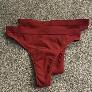 Two (2) Undiz Period Panties - Thongs Size Large Brazilian Cut